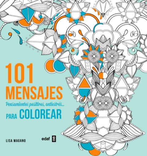 Portada de 101 mensajes para colorear